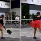 Nữ gymer chơi pickleball với trang phục siêu ngắn, khoe trọn vòng 3 ngoại cỡ khiến anh em toát mồ hôi