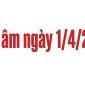 Lịch âm ngày 1/4/2026: Khung giờ tốt trong ngày, những việc nên và không nên làm trong ngày hôm nay