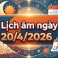 Xem lịch âm ngày 20/4/2026: Giờ tốt - giờ xấu và những việc phù hợp và nên tránh trong ngày hôm nay