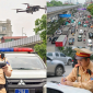CSGT Hà Nội dùng flycam ‘soi’ từ trên cao, nhiều tài xế dừng đỗ sai quy định bị xử phạt