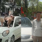Hà Nội: Bất ngờ quan hệ 2 người trong vụ nằm trên nóc capo xe đang chạy, hé lộ nguồn cơn mâu thuẫn