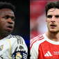 Tin chuyển nhượng trưa 1/6: MU muốn chiêu mộ Vinicius Jr, Real Madrid nhắm Declan Rice