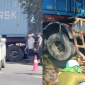Hiện trường tai nạn nghiêm trọng giữa container và xe máy cày ở Lâm Đồng khiến 6 người thương vong