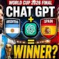 Siêu máy tính ChatGPT chạy 20.000 giả lập dự đoán trận chung kết Tây Ban Nha - Argentina nghẹt thở, Messi nhận kết đắng?