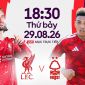 TRỰC TIẾP bóng đá Liverpool vs Nottingham Forest - 18h30 ngày 29/8 - Link xem trực tiếp Ngoại hạng Anh