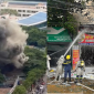 Hà Nội: Cháy lớn trên đường Lê Quang Đạo, lực lượng chức năng nhanh chóng dập lửa