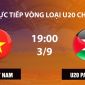 Link xem TRỰC TIẾP bóng đá U20 Việt Nam vs U20 Palestine hôm nay 3/9 - TV360, VFF trực tiếp VL U20 châu Á 2027