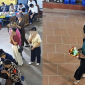 Camera hé lộ thủ đoạn dàn cảnh móc túi của hai người phụ nữ giữa lễ hội đền Phấn Động ở Bắc Ninh