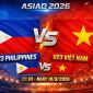 Kết quả bóng đá U23 Philippines vs U23 Việt Nam - Cập nhật link xem trực tiếp ASIAD 2026 trên VTV6
