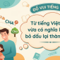 Từ tiếng Việt nào có nghĩa là mẹ, bỏ dấu lại thành cha? Chỉ số ít nghĩ ra đáp án trong 5 giây