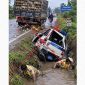 Thực hư hình ảnh CSGT gặp nạn dưới mương nước: Cả xe và người rơi xuống mương