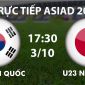 VTV6, VTVGo TRỰC TIẾP bóng đá ASIAD 2026 hôm nay 3/10 - Link xem trực tiếp U23 Nhật Bản vs U23 Hàn Quốc