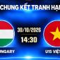 LINK xem trực tiếp U15 Việt Nam vs U15 Hungary - Trực tiếp bóng đá U15 World Cup 2026 hôm nay 30/10