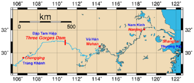 vỡ đập Tam Hiệp Trung Quốc sẽ bị xóa sổ