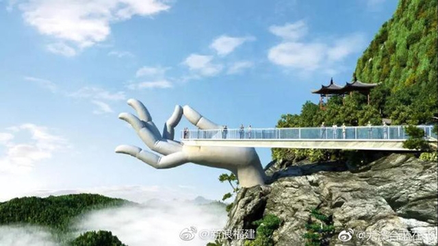Trung Quốc khai trương cầu mới, dân mạng sững sờ vì "copy" hoàn toàn cầu Vàng ở Việt Nam cầu vàng đà nẵng